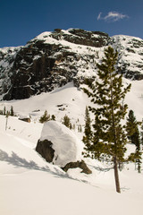 Ely on the background of an excellent mountain landscape.