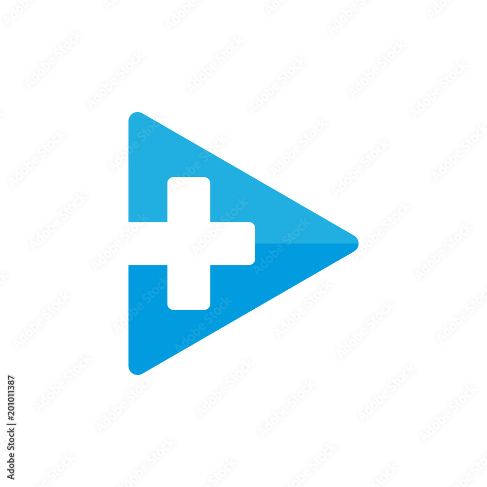 Poster Video Medical Logo Icon Design