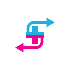 Transfer Medical Logo Icon Design