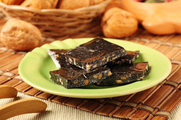 Black sesame rice cake -  healthy food