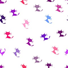 seamleaa background with cats 