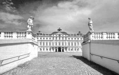 Schloss Rastatt schwarz-weiss