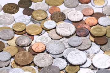 european old coins money background