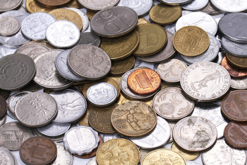 european old coins money background