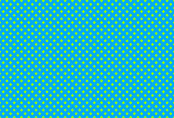 Gelb grüne Rauten auf blauem Hintergrund