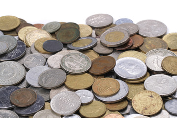 european old coins money background