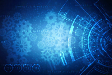 Obraz premium 2D rendering illustration. gears on a white background 