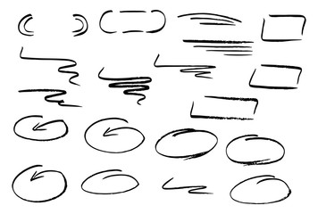 Hand gezeichnet Design Infografik Elemente 