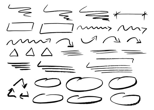 Hand gezeichnet Design Infografik Elemente 