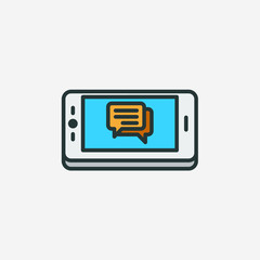 smat phone Chat icon Vector illustration