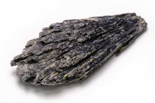 Black kyanite stone