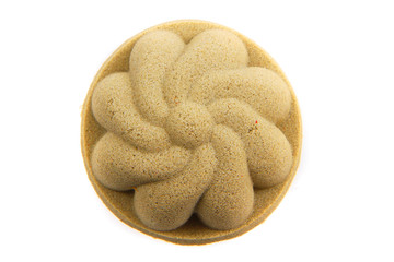 sand object semolina cake isolated