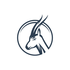 deer logo template vector