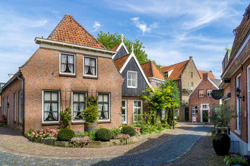 Kloosterstraat (Monastery street) in the city of Ootmarsum in Overijsel, NLD