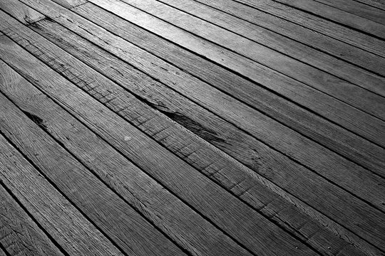Rough wooden floor