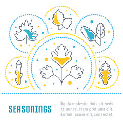 Website Banner and Landing Page of Seasonings.