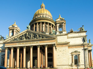 Obraz premium The scenic Saint Isaac's Cathedral. Saint Petersburg. Russia. 