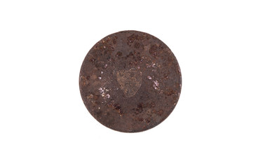 ancient rusty iron shield