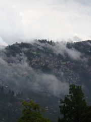 Gangtok, SIKKIM, INDIA , 17th APRIL 2011 : View over the city center of gangtok. Gangtok is the capital of sikkim state in India.