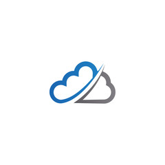 Cloud logo icon design template vector