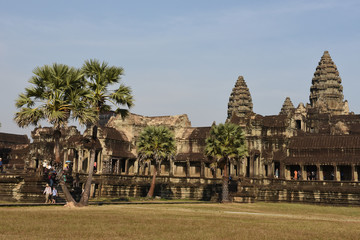 Fototapeta na wymiar Angkor Wat temple at Siem Reap in Cambodia.