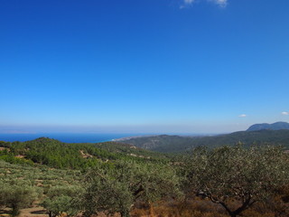 The Mediterranean sea and Greece