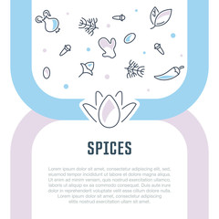 Website Banner and Landing Page of Spices.