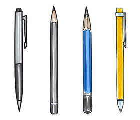 hand drawn pen and pencil cute art illustration