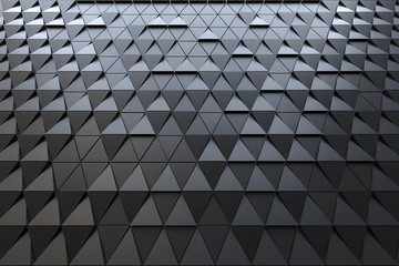 Abstract 3D minimalistic geometrical background of triangles