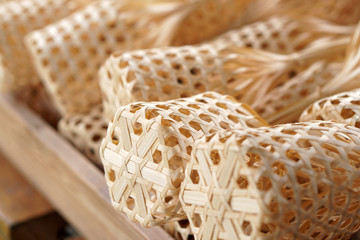 Thai organic bamboo weave basket package design