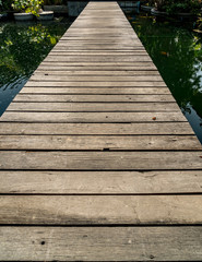 Fototapeta premium Small bridge in garden