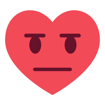 Herz Emoji kritisch