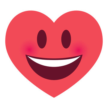 Herz Emoji lachend