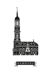 Saint Michaels church or Michel at Hamburg