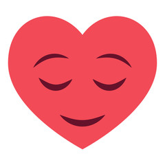 Herz Emoji zufrieden