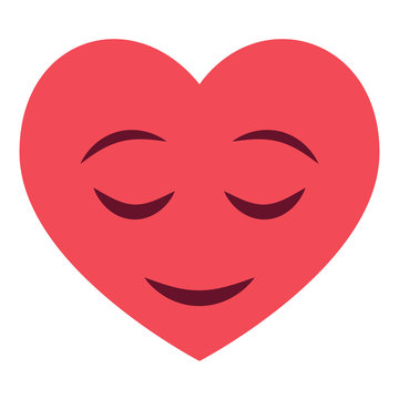 Herz Emoji zufrieden