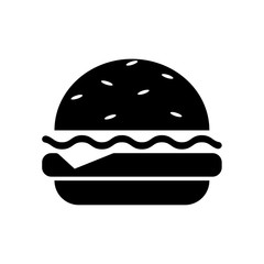 burger icon isolated vector