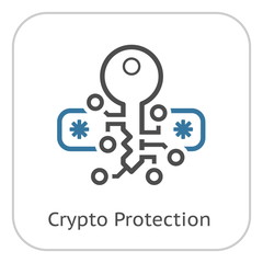 Crypto Protection Icon.