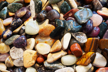 different mineral gems collection as nice background