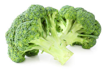 Fresh Broccoli isolated on white background, including clipping path without shade. Germany