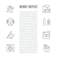 Website Banner and Landing Page of Heart Defect.
