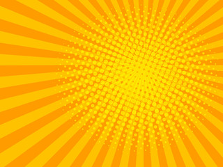 Yellow halftone background vector illustration