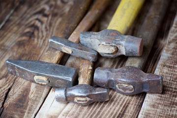 A set of working vintage hammers