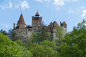 Fototapeta na wymiar Romania, Bran Castle is a national monument and commonly known as Draculas Castle
