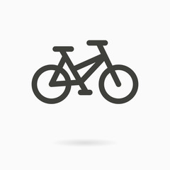 Fototapeta premium Bicycle - vector icon