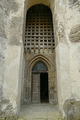 Obraz na płótnie Canvas Romania, entrance to the fortified church Valea Viilor