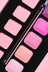 full frame shot of makeup eyeshadows palette