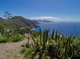 Quattrocchi seascape in Lipari, Aeolian islands, Sicily, Italy
