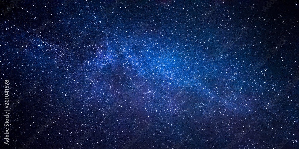 Wall mural milky way galaxy and thousands of stars in night sky