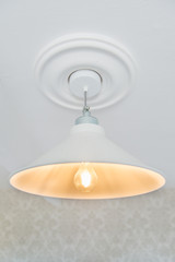 Vintage light bulb lamp shade